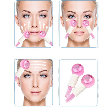 Bolas de refrigeración LCE, masajeador facial